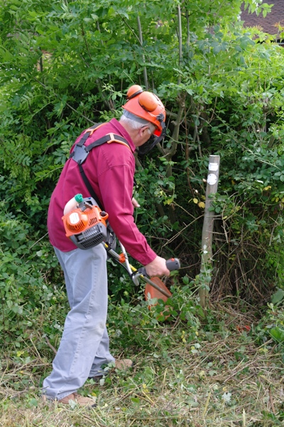Capel Path Ranger using brushcutter